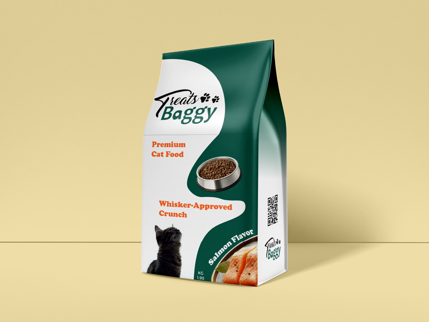 Baggy cat product packaging
